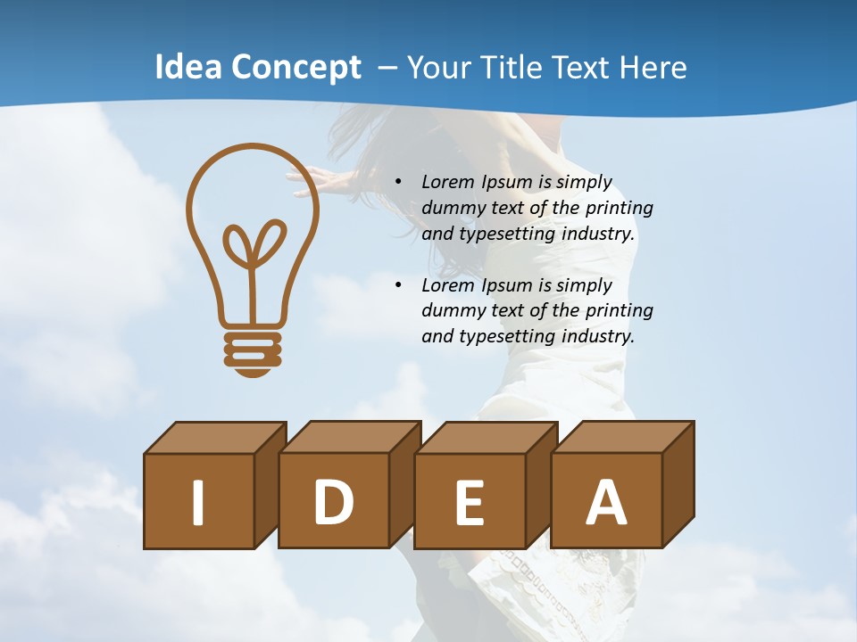 Life Jump Vacation PowerPoint Template