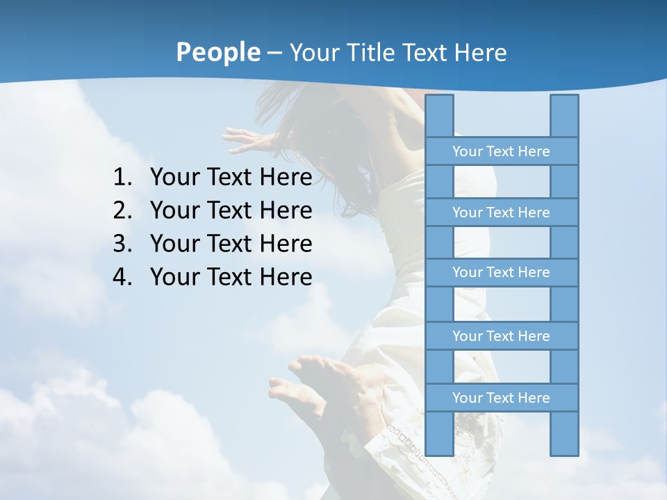 Life Jump Vacation PowerPoint Template