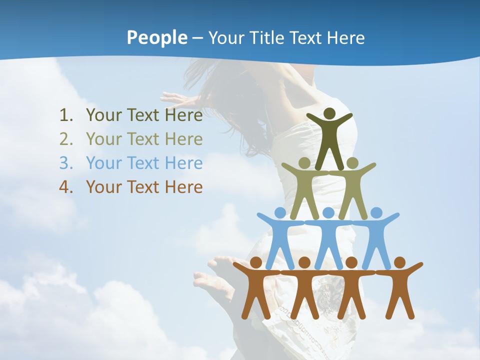 Life Jump Vacation PowerPoint Template