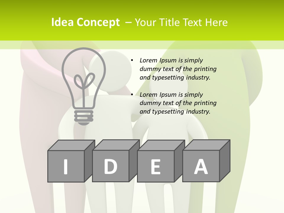 Home Stick People PowerPoint Template