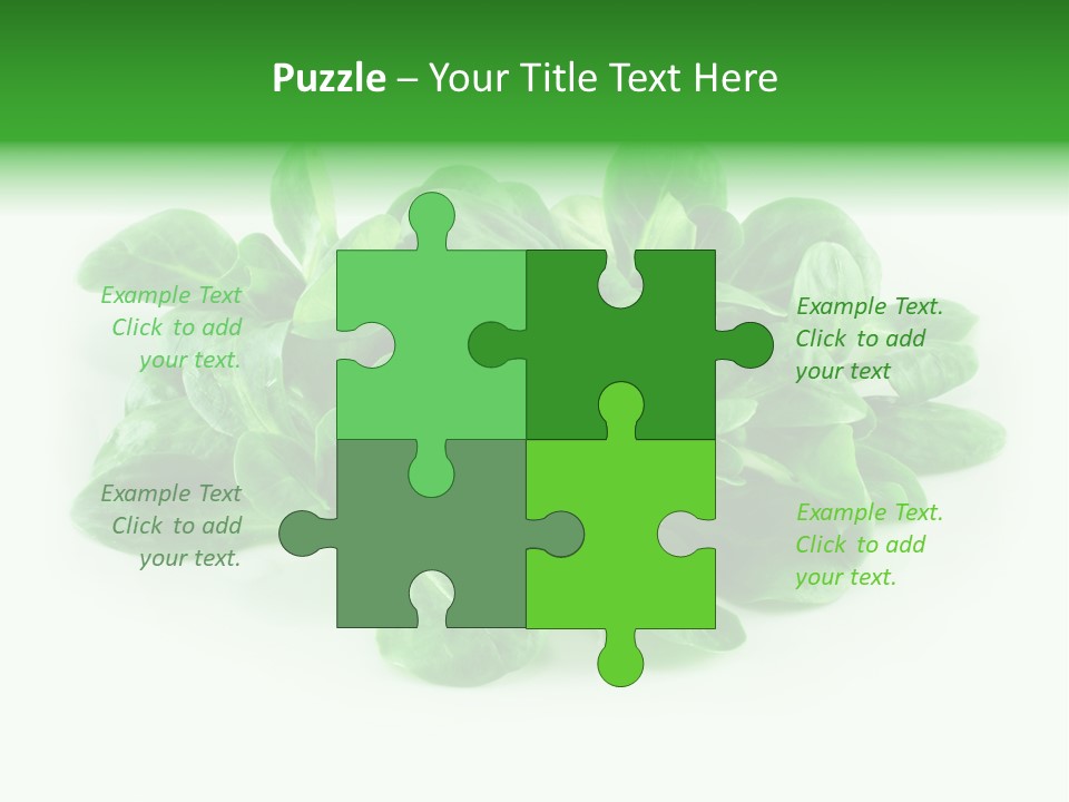 Raw Lettuce Natural PowerPoint Template