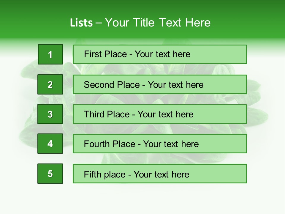Raw Lettuce Natural PowerPoint Template