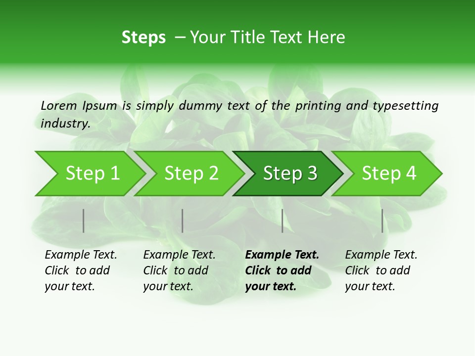 Raw Lettuce Natural PowerPoint Template