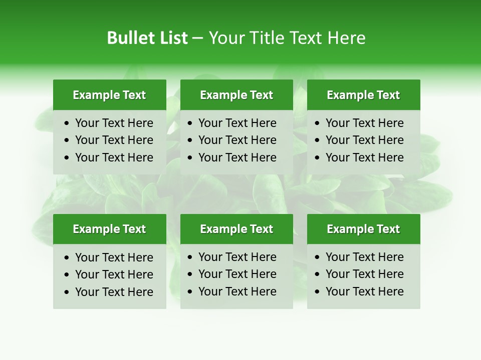 Raw Lettuce Natural PowerPoint Template