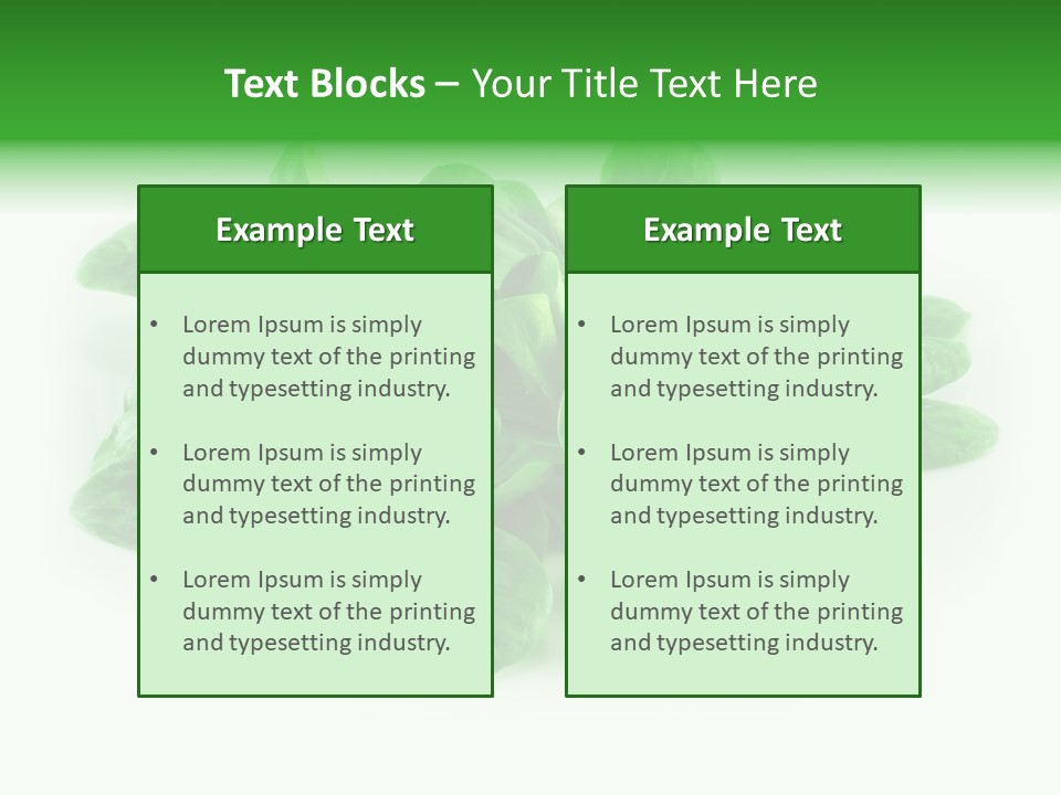 Raw Lettuce Natural PowerPoint Template