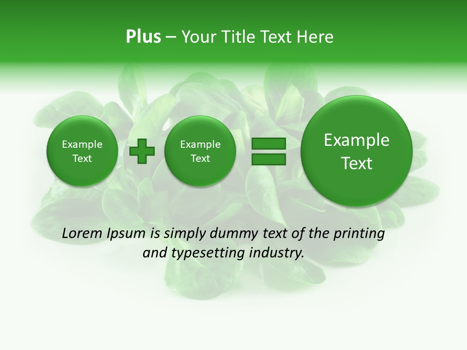 Raw Lettuce Natural PowerPoint Template