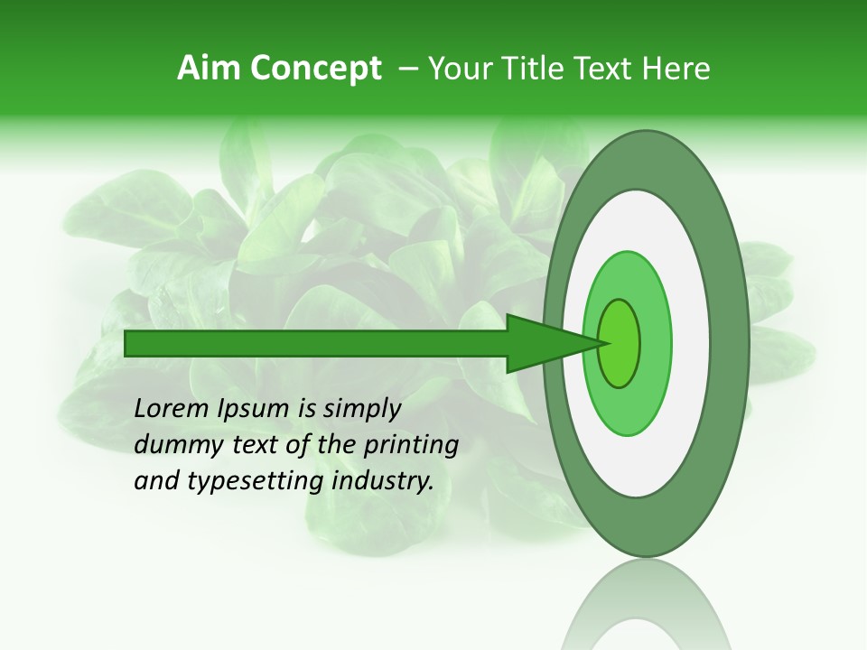 Raw Lettuce Natural PowerPoint Template
