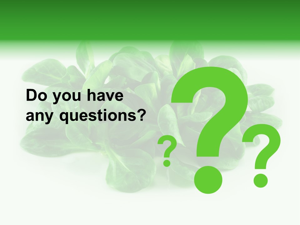 Raw Lettuce Natural PowerPoint Template