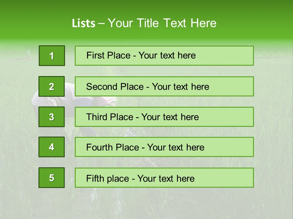 Food Countryside Farmer PowerPoint Template