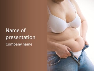 Lifestyle Hand Belly PowerPoint Template