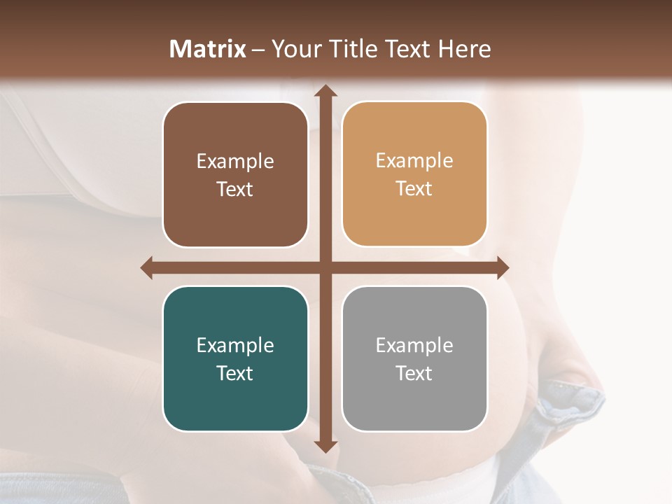 Lifestyle Hand Belly PowerPoint Template