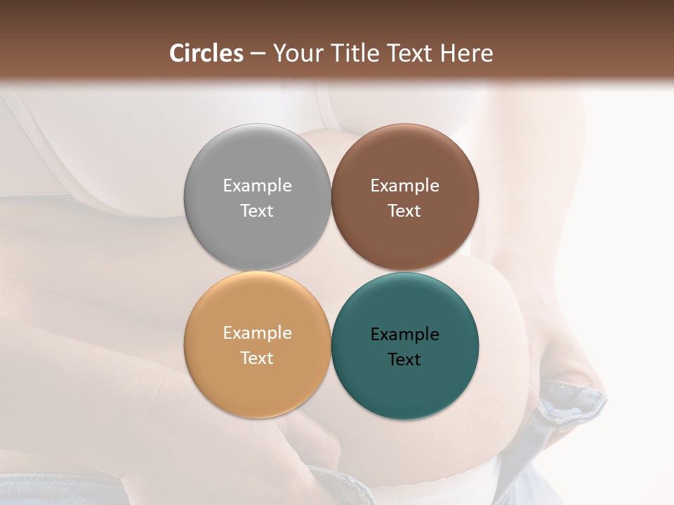 Lifestyle Hand Belly PowerPoint Template