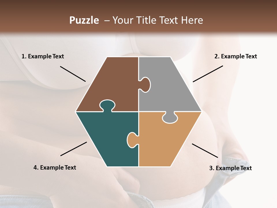 Lifestyle Hand Belly PowerPoint Template