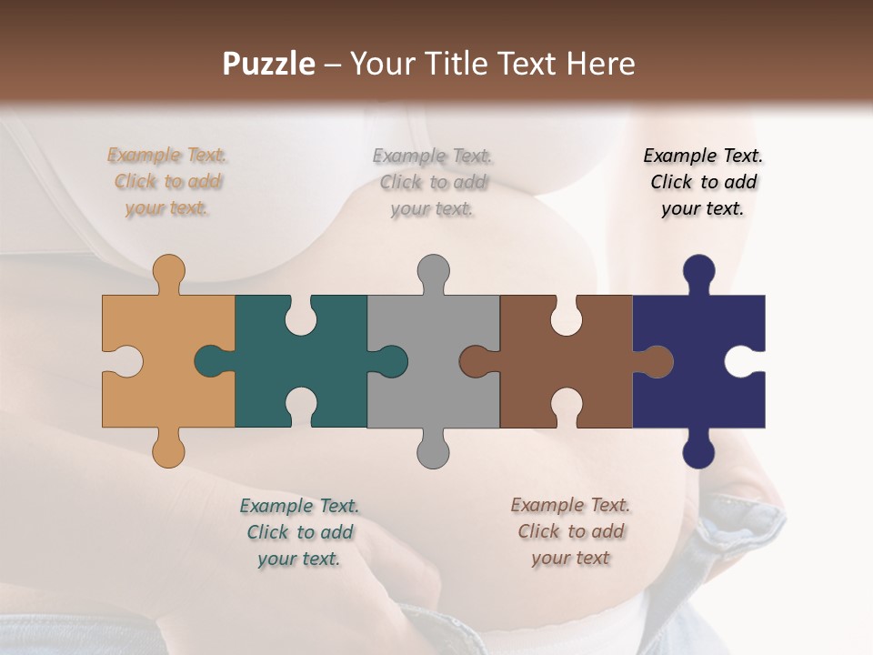 Lifestyle Hand Belly PowerPoint Template