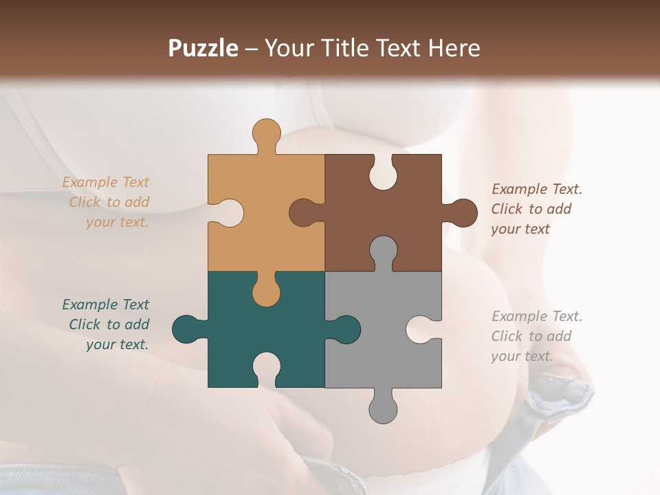 Lifestyle Hand Belly PowerPoint Template