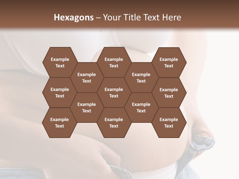 Lifestyle Hand Belly PowerPoint Template