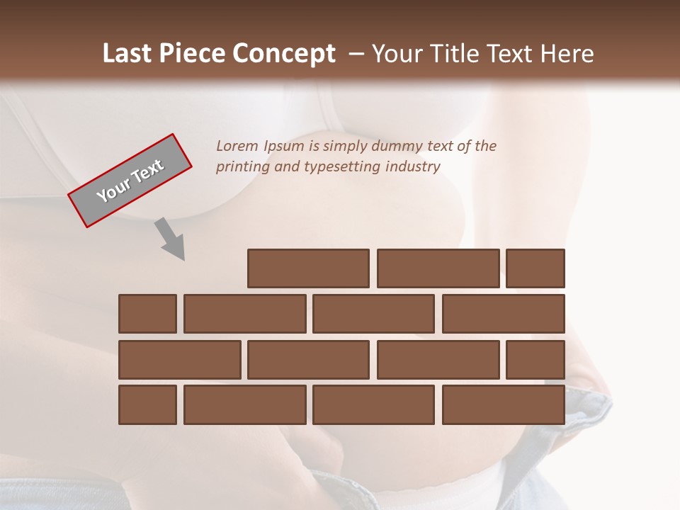 Lifestyle Hand Belly PowerPoint Template