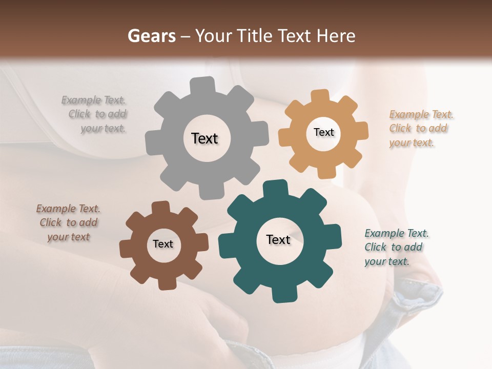 Lifestyle Hand Belly PowerPoint Template