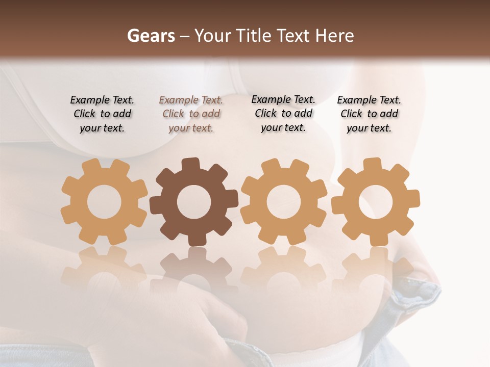 Lifestyle Hand Belly PowerPoint Template