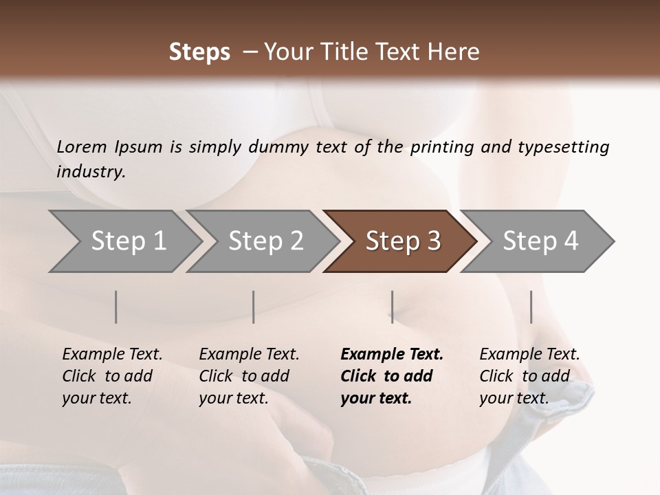Lifestyle Hand Belly PowerPoint Template