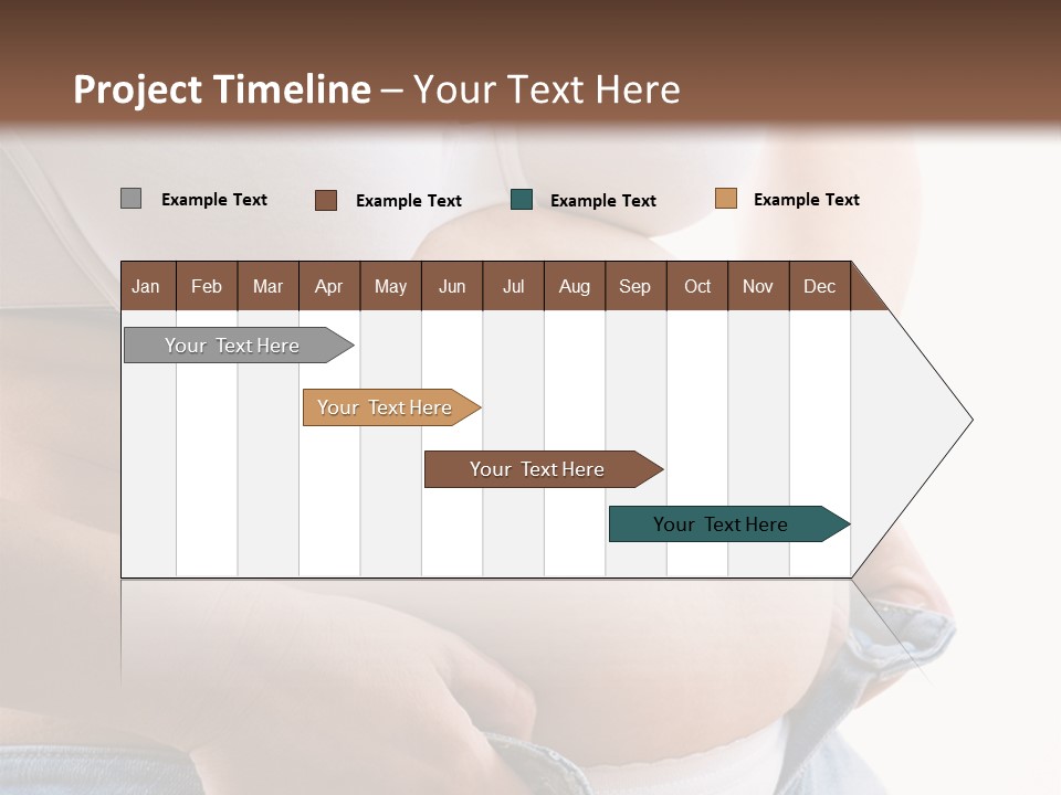 Lifestyle Hand Belly PowerPoint Template