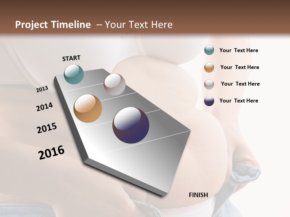 Lifestyle Hand Belly PowerPoint Template