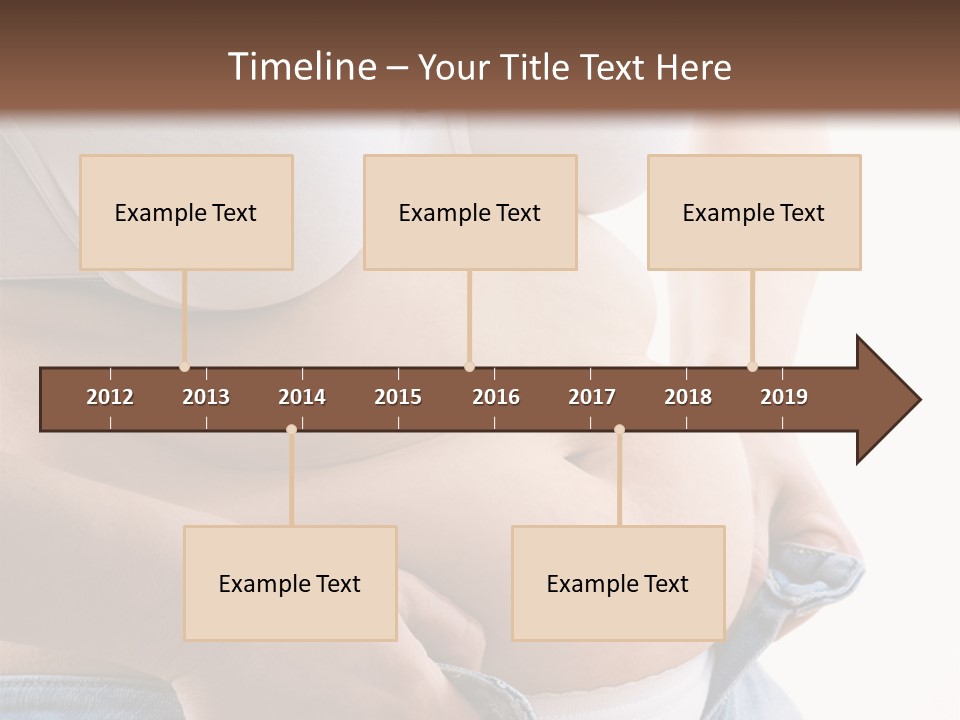 Lifestyle Hand Belly PowerPoint Template