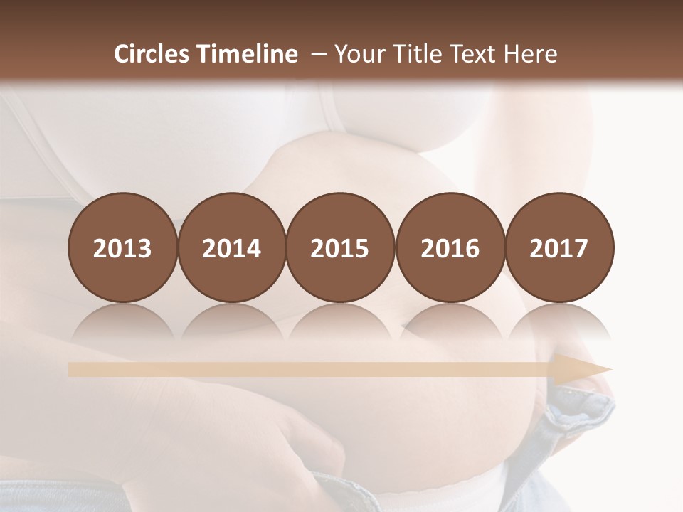 Lifestyle Hand Belly PowerPoint Template