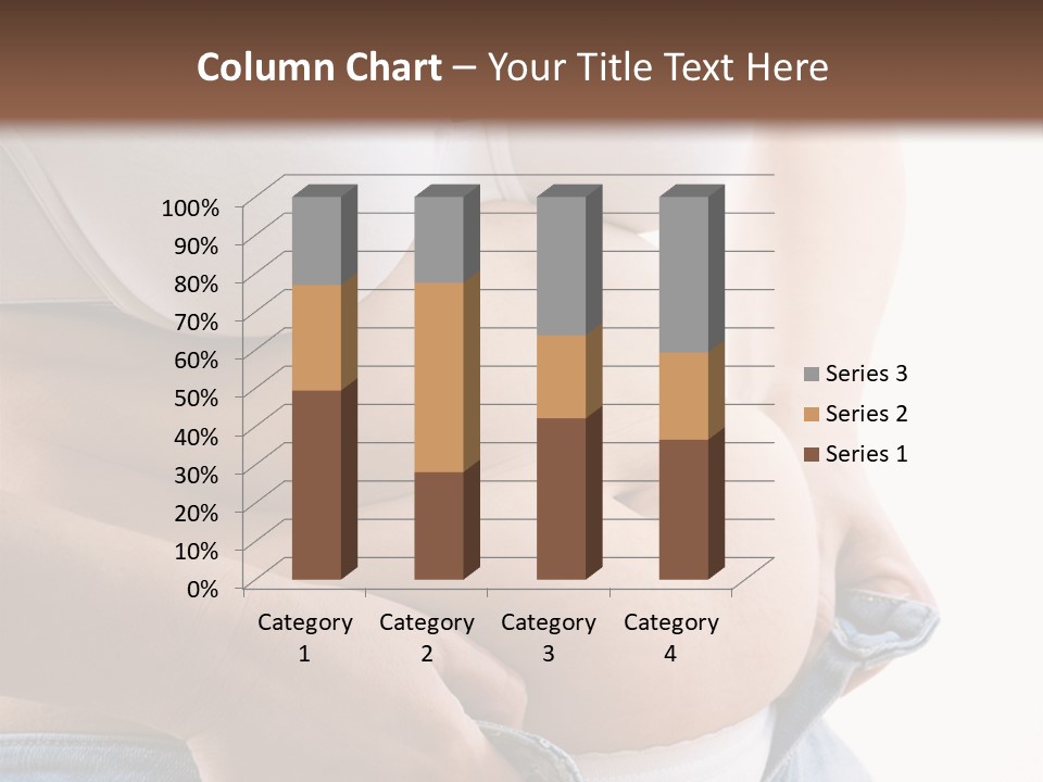 Lifestyle Hand Belly PowerPoint Template