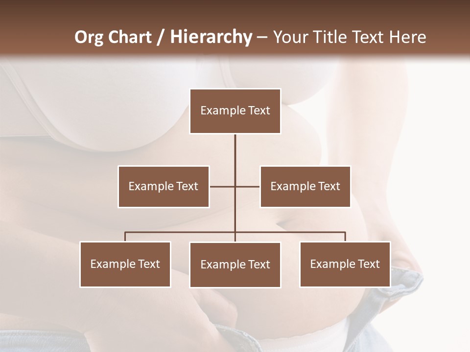 Lifestyle Hand Belly PowerPoint Template