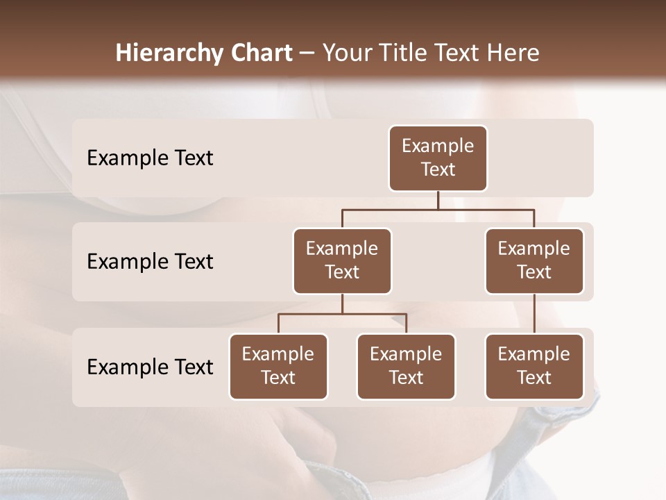 Lifestyle Hand Belly PowerPoint Template