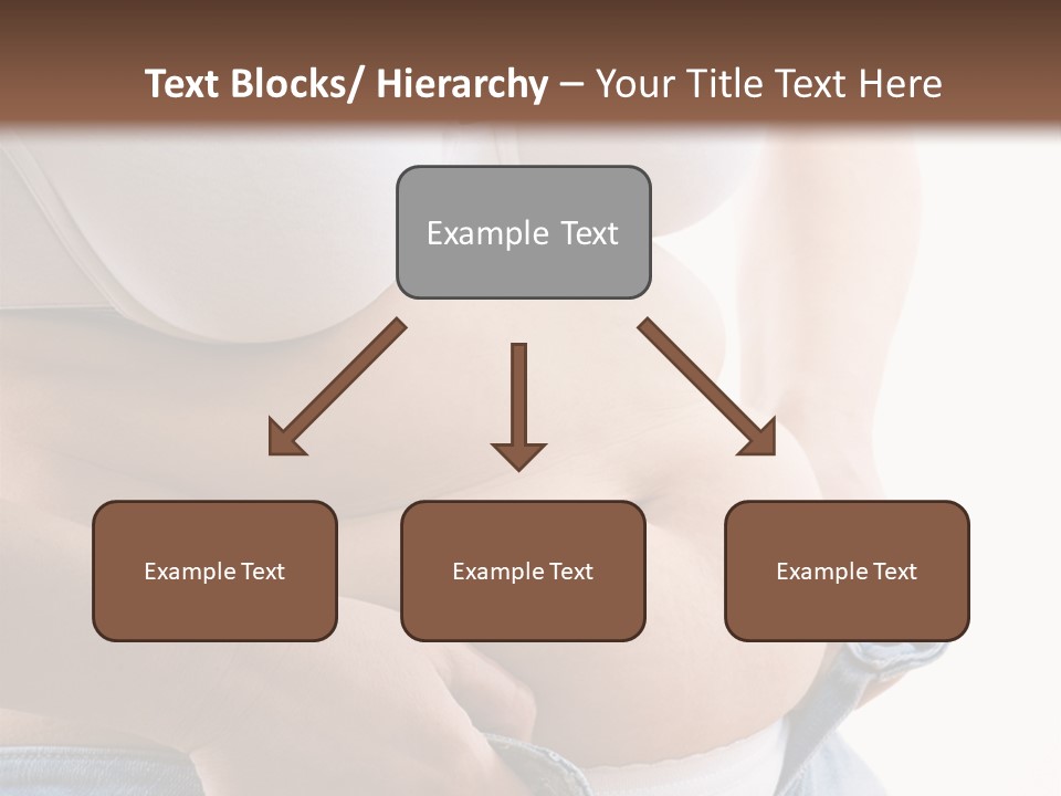 Lifestyle Hand Belly PowerPoint Template