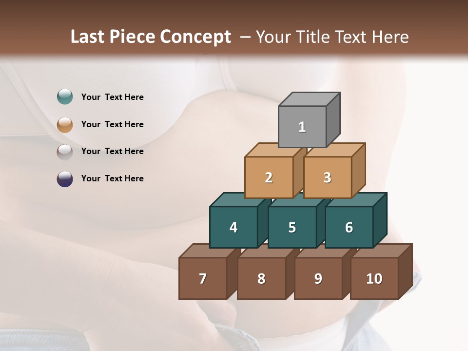 Lifestyle Hand Belly PowerPoint Template