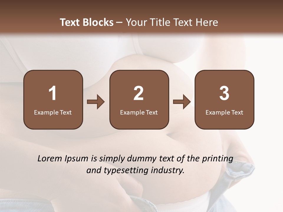 Lifestyle Hand Belly PowerPoint Template