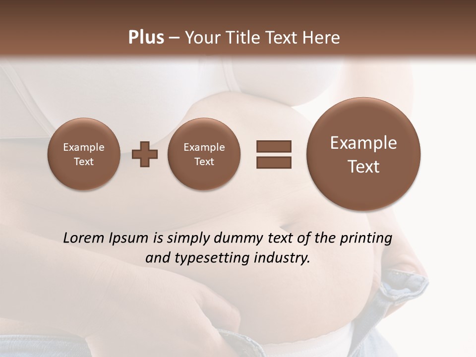 Lifestyle Hand Belly PowerPoint Template