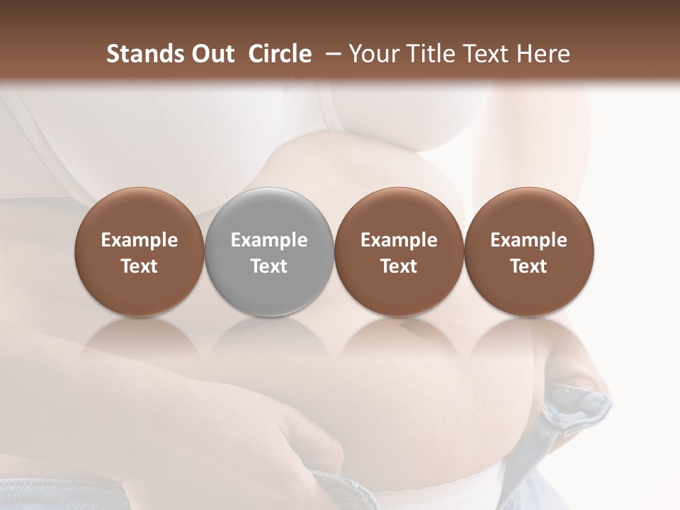 Lifestyle Hand Belly PowerPoint Template