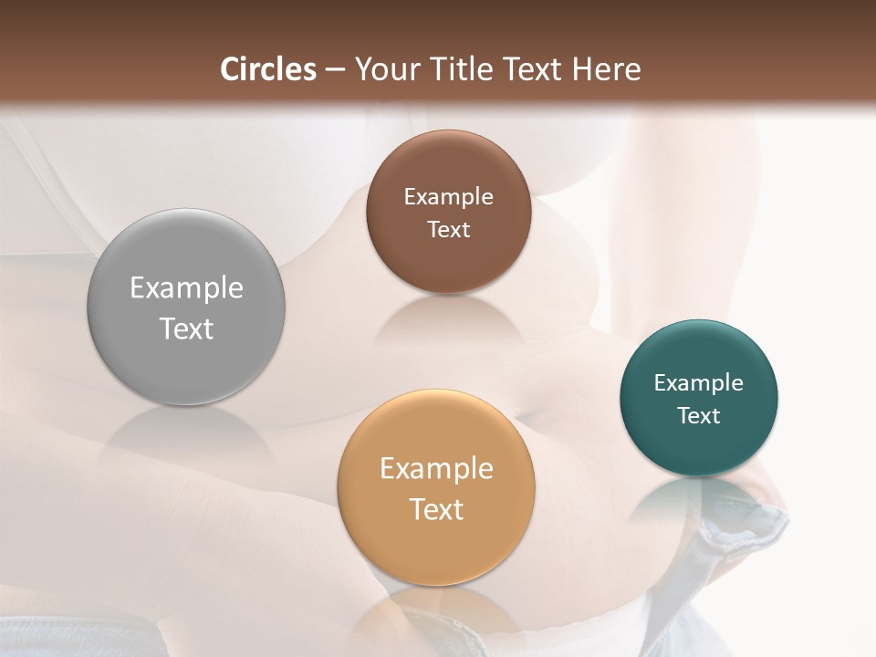 Lifestyle Hand Belly PowerPoint Template