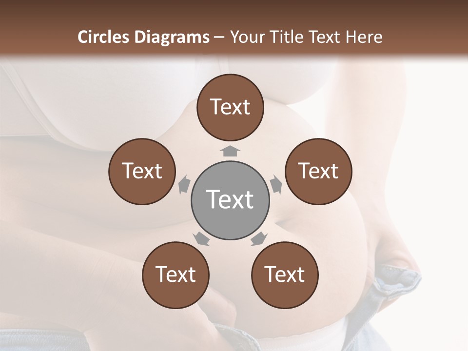 Lifestyle Hand Belly PowerPoint Template