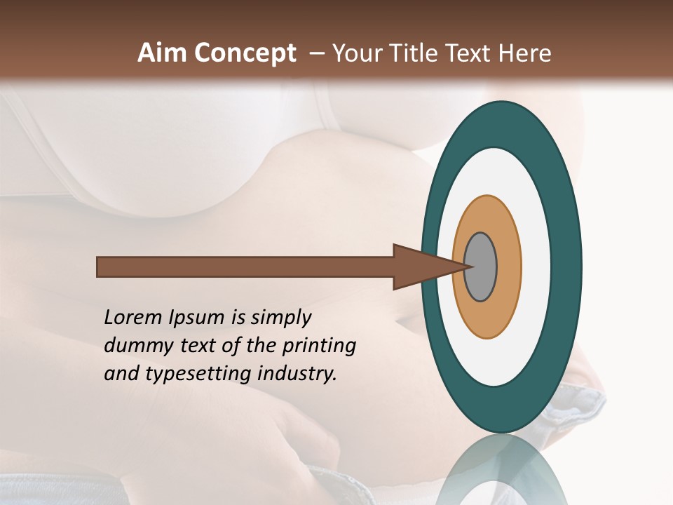 Lifestyle Hand Belly PowerPoint Template