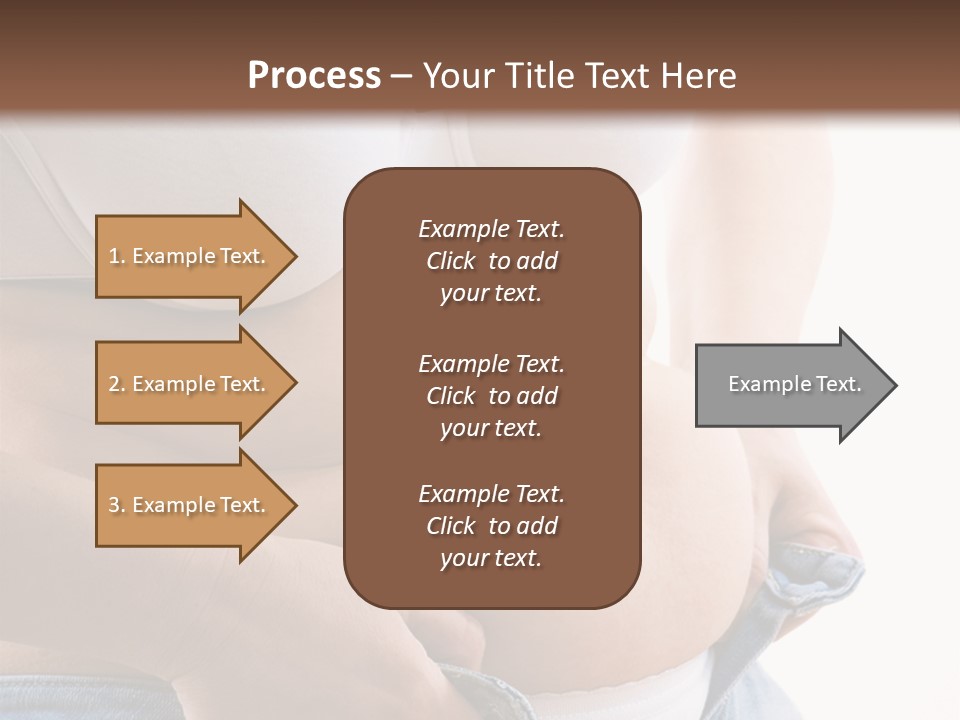 Lifestyle Hand Belly PowerPoint Template