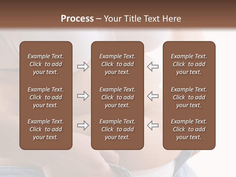 Lifestyle Hand Belly PowerPoint Template