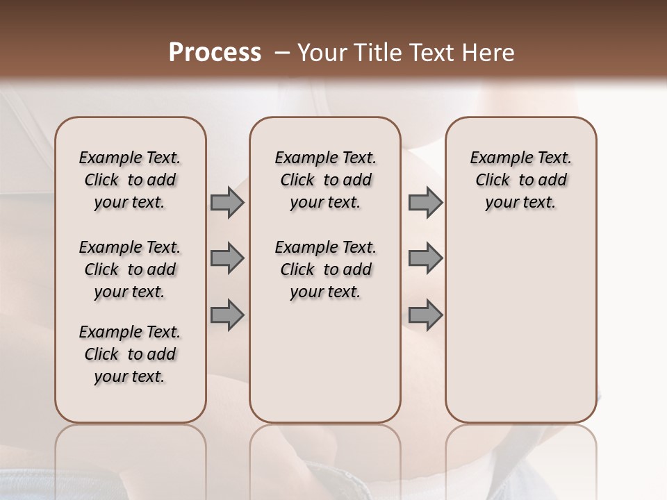 Lifestyle Hand Belly PowerPoint Template