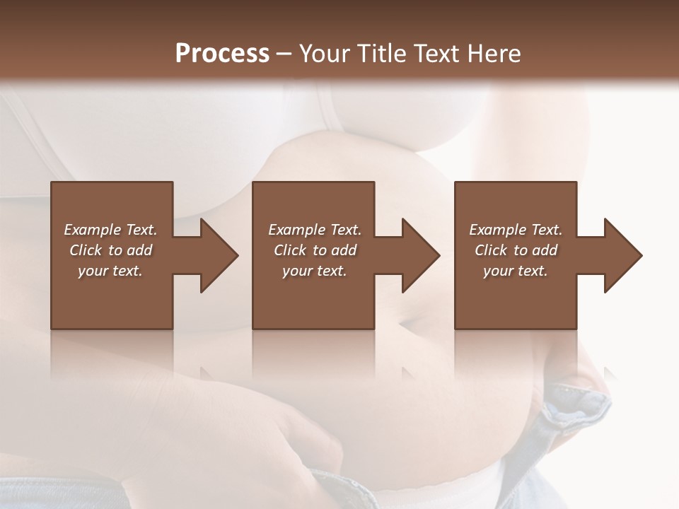 Lifestyle Hand Belly PowerPoint Template