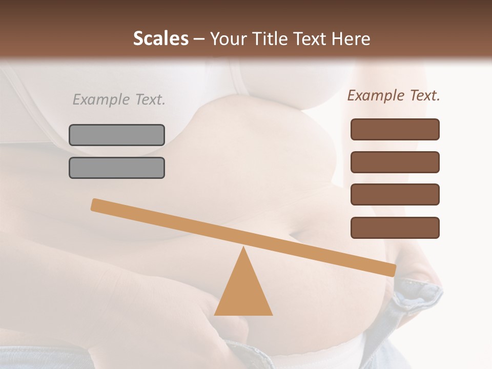 Lifestyle Hand Belly PowerPoint Template