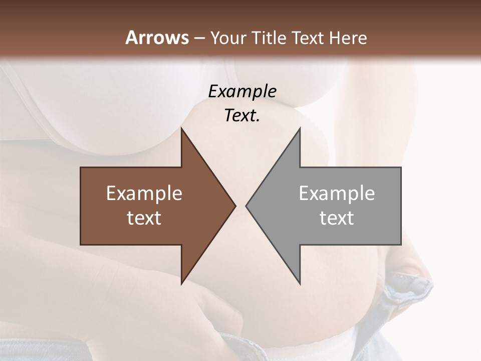 Lifestyle Hand Belly PowerPoint Template