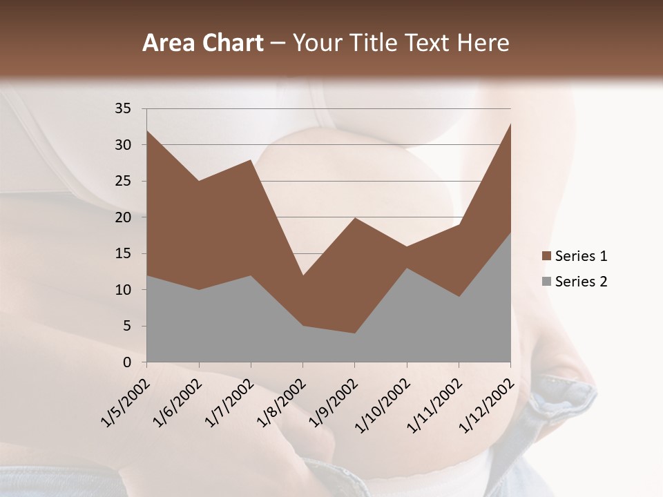 Lifestyle Hand Belly PowerPoint Template
