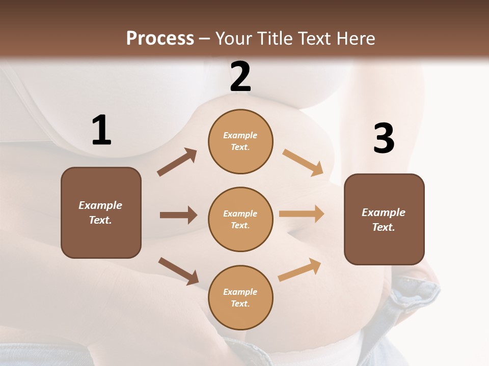 Lifestyle Hand Belly PowerPoint Template