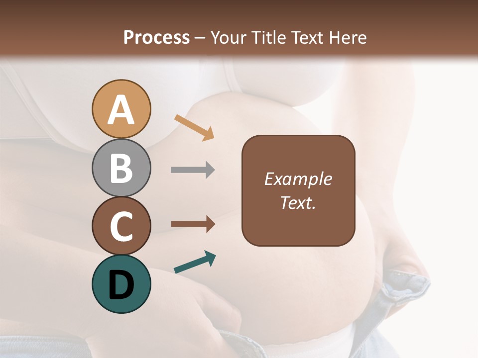 Lifestyle Hand Belly PowerPoint Template