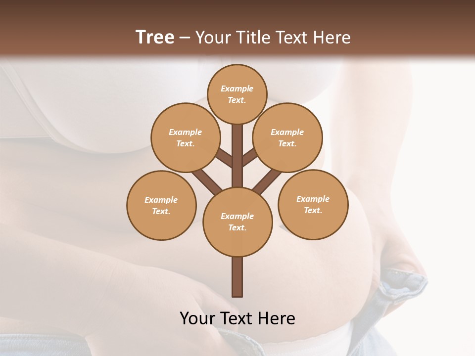 Lifestyle Hand Belly PowerPoint Template