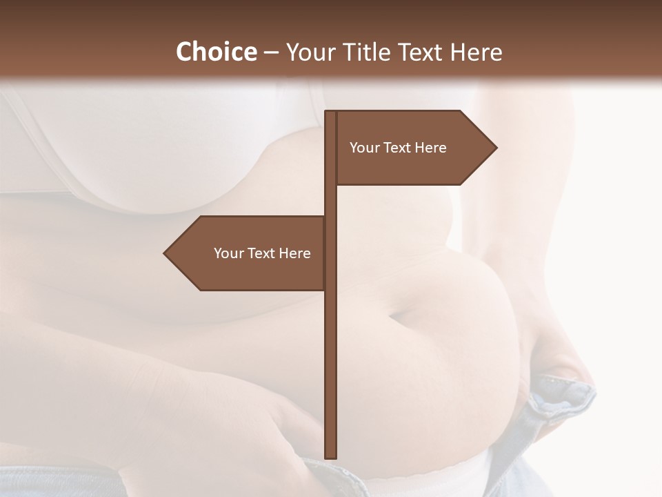 Lifestyle Hand Belly PowerPoint Template